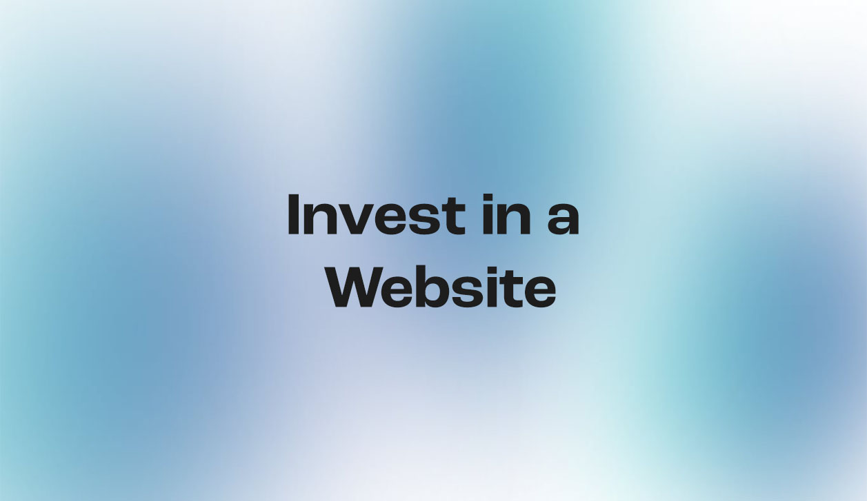 Invest in a Website