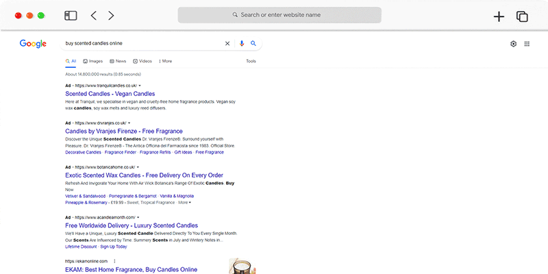 Where are Google Search Ads Displayed?