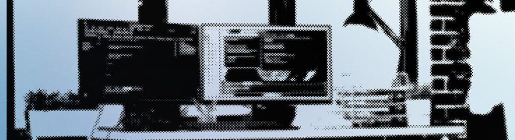 Half Tone Image of Desktop - About Hero Image