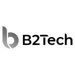 Black and Gray B2tech Logo for Client
