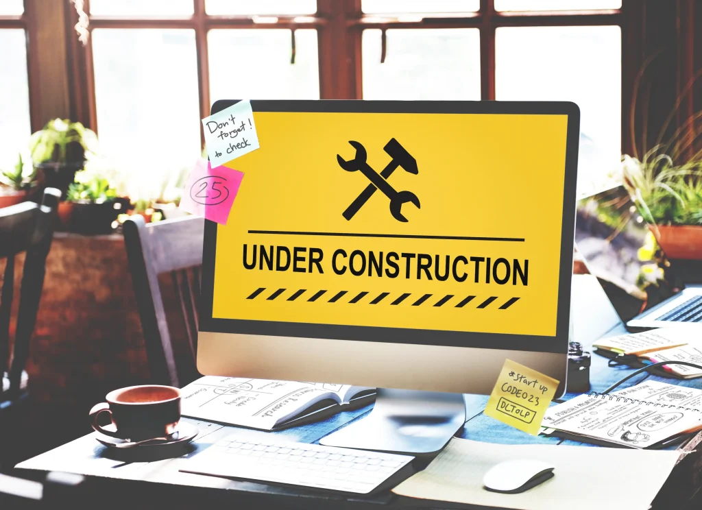 Website Under Construction for Redesign