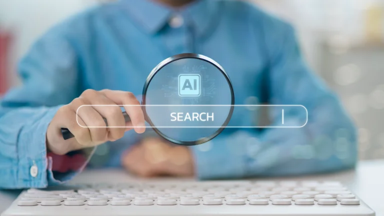 AI Search Using Magnifying Glass