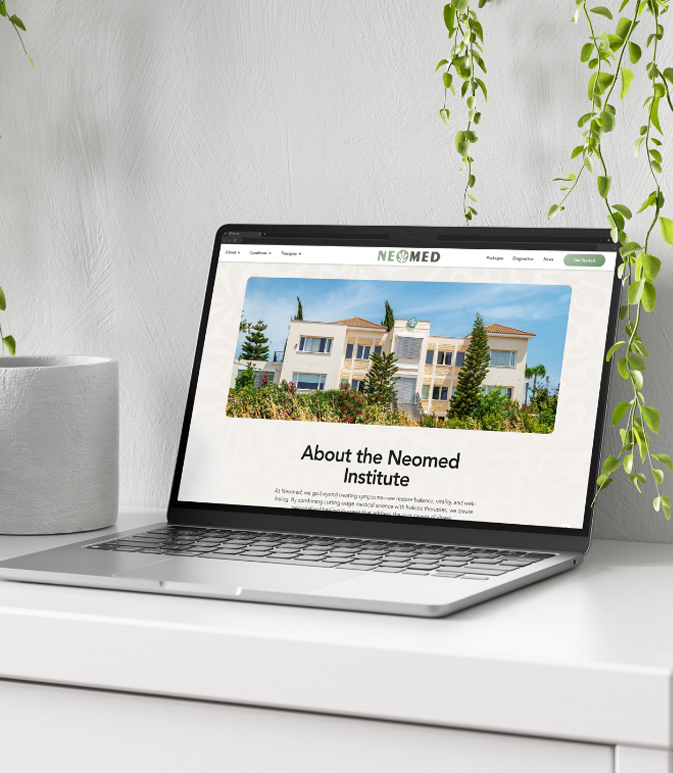 Neomed website design Cyprus