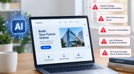The Risks of Building a Website Using AI Alone What Businesses Need to Know